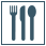Minimalist Graphic of Fork, knife, Spoon