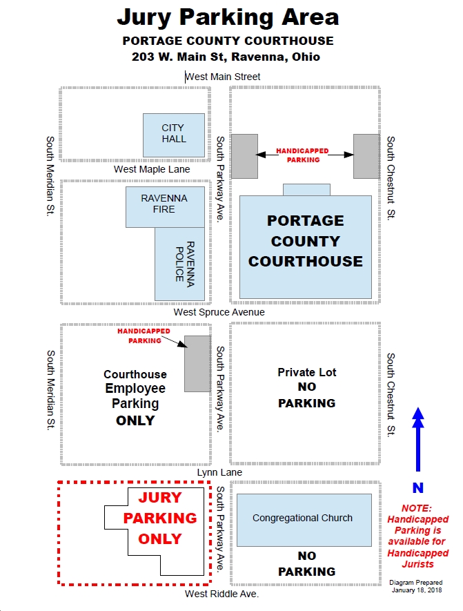 Jury Parking Map Image