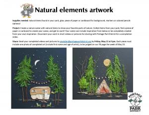 Natural elements artwork sheet