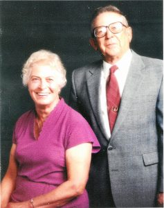 Mr. and Mrs. Gressard Posing for Family Portrait