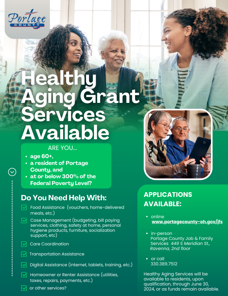 artwork showing details of Healthy Aging Grant Services