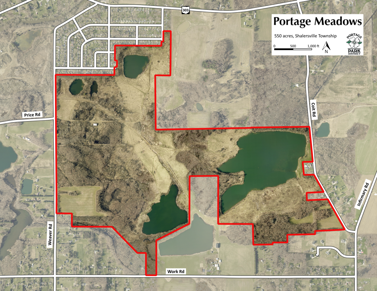 Portage Meadows Preserve map