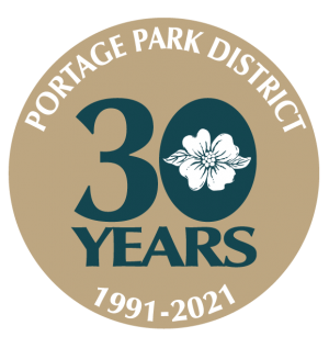 30 year anniversary logo portage park district 
