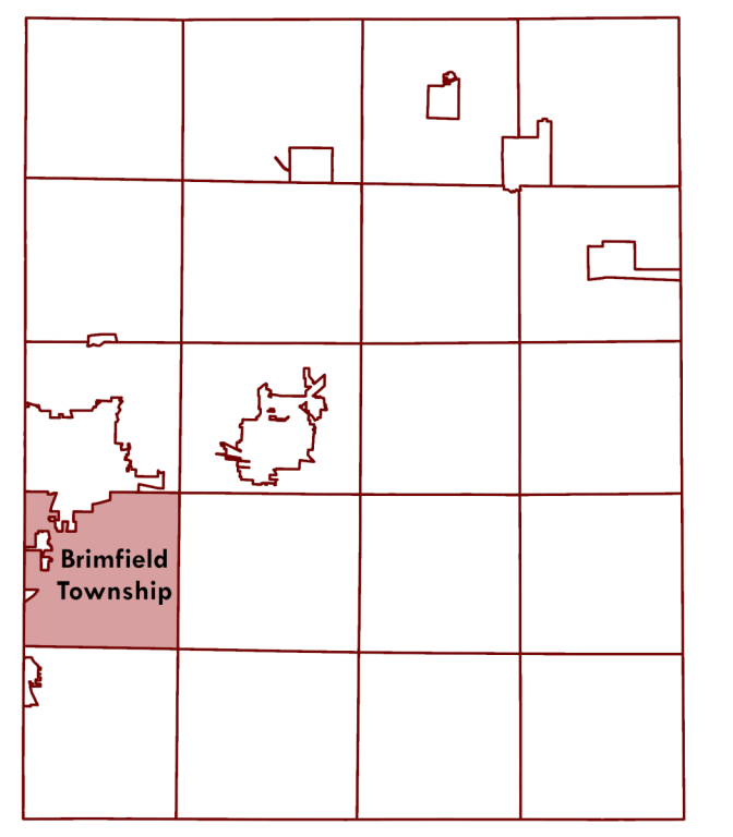 Brimfield Location Map