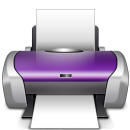 purple printer