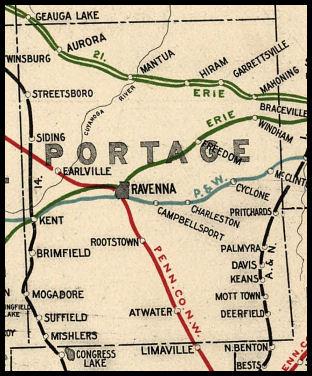 1898 map of Portage County