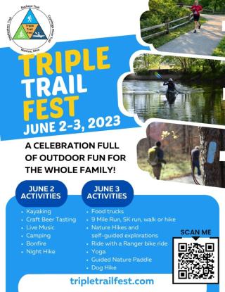 Triple Trail Fest informational flyer 