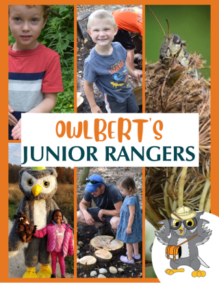 Owlbert's Junior Ranger program booklet cover.